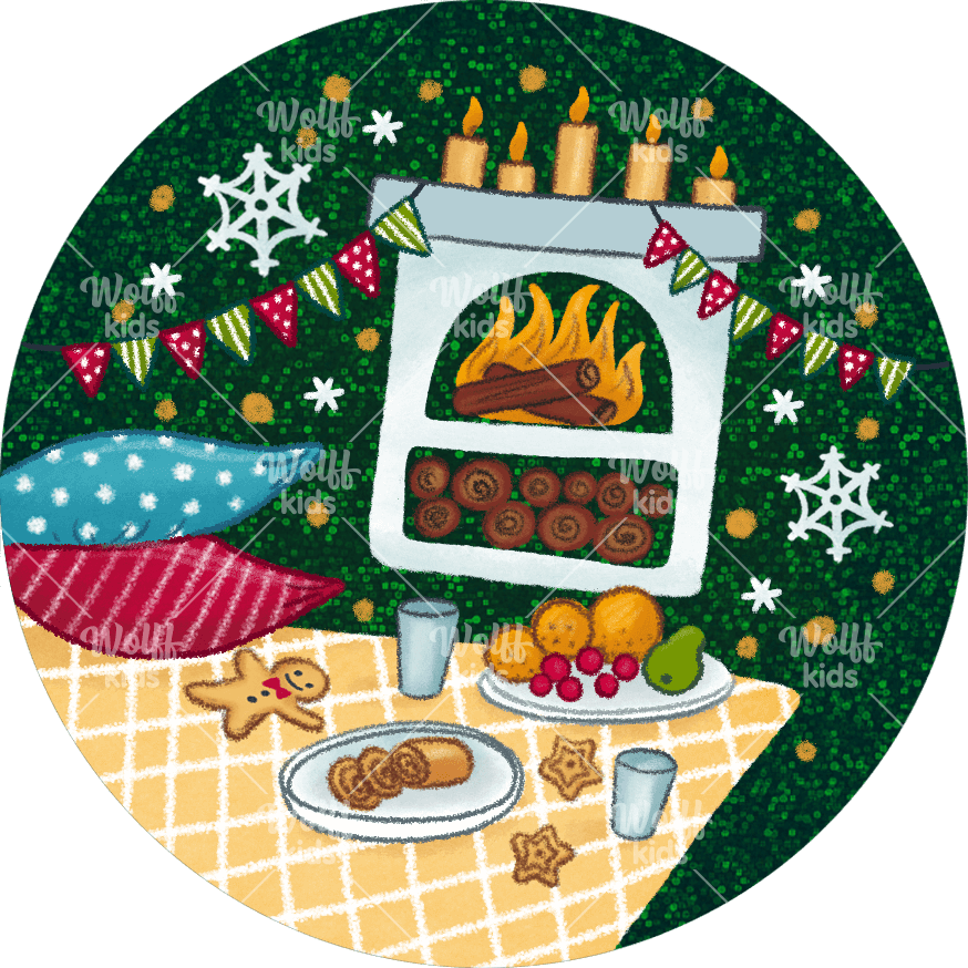 Einzelner Magnet: Picknick zu Hause